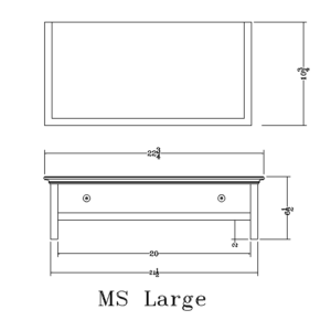 Dimensions for Large Monitor Stand