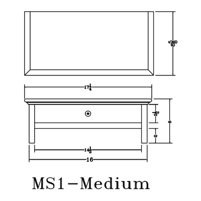 Dimensions for Medium Monitor Stand