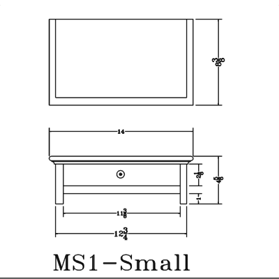 Dimensions for Small Monitor Stand