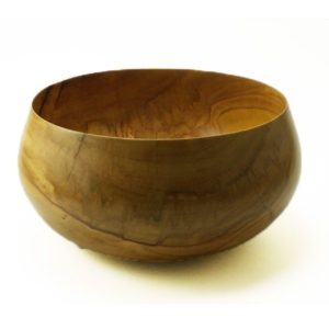 wooden bowl hand turned in Cherry