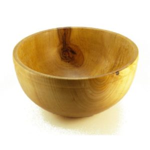 hand turned wooden bowl in Maple
