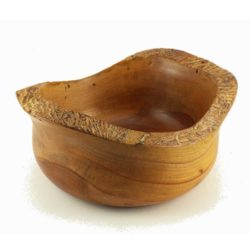 Wooden bowl hand turned in Apple wood