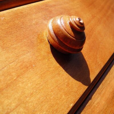 Low Monitor stand in natural Cherry