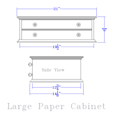 2 Drawer Printer Stand & Paper Cabinet - Image 6