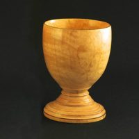 hand turned goblet in maple