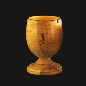 hand turned goblet in maple