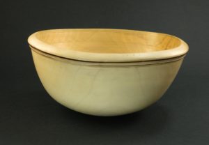 turned bowl in Pear woodv