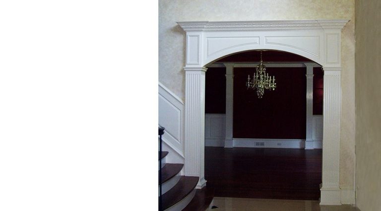 Fancy opening with paneled columns