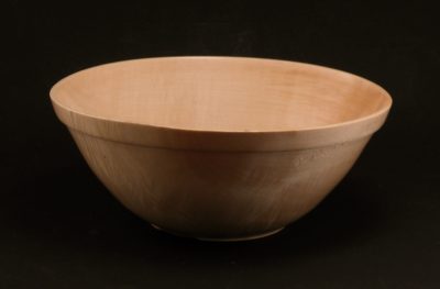 hand turned bowl in maple