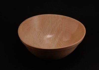 hand turned bowl in maple