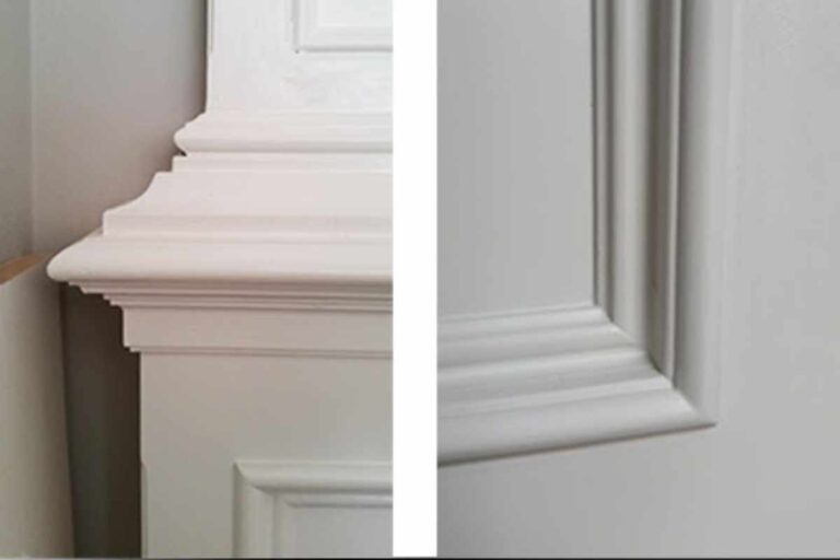 Here are some of the moulding details used in the columns and wainscot paneling.