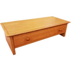 Large Hardwood Monitor Stand in Red Oak