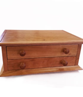 Small paper or Jewelry Cabinet in Natural Cherry