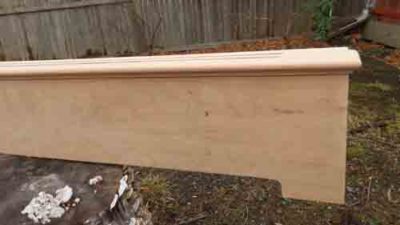 Baseboard Heater Cover in Cherry