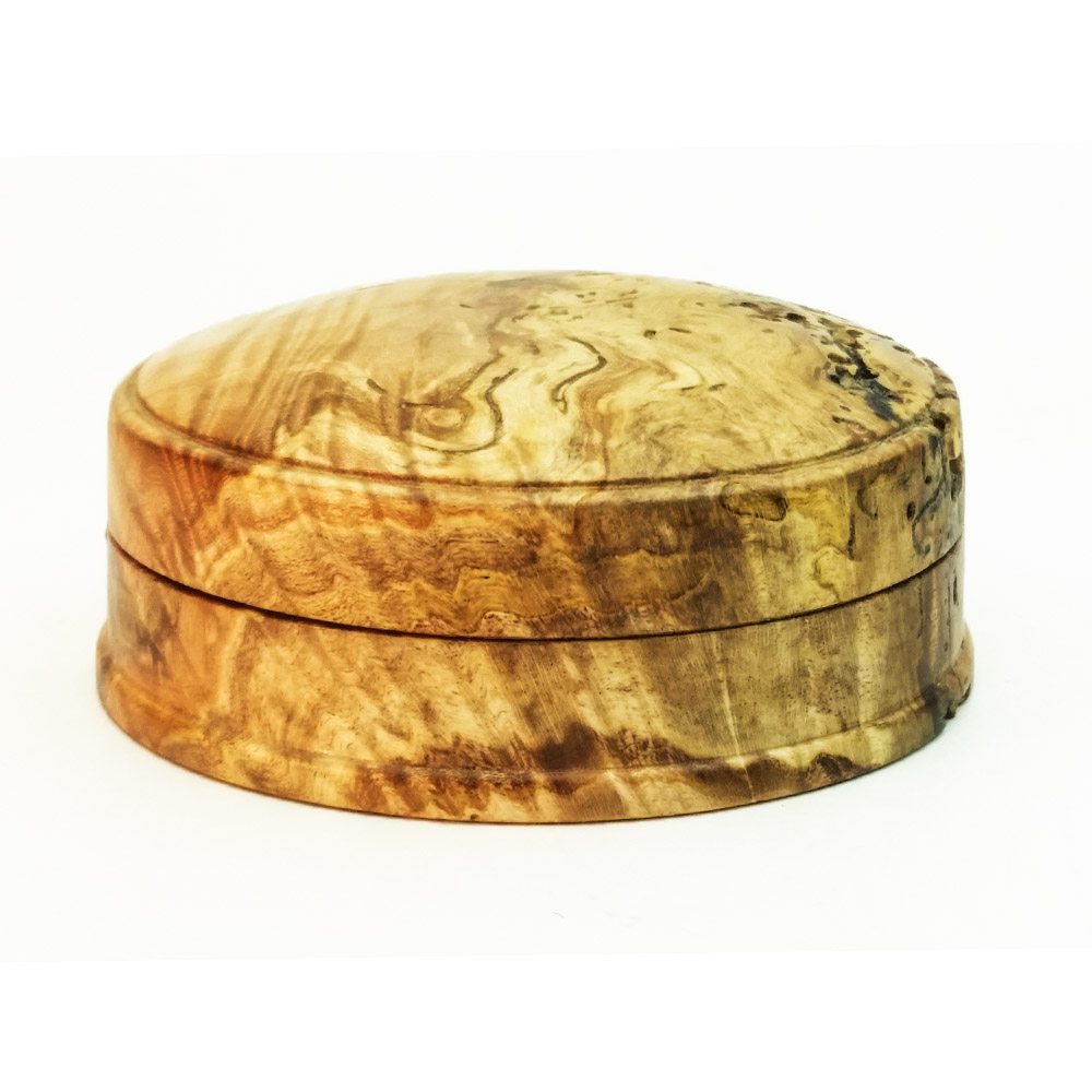 Hand Turned lidded box in Spalted Maple