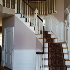 Raised Panel Wainscot on staircase