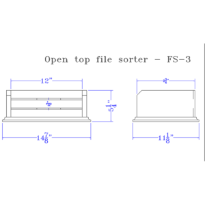 FS-3 open top file sorter