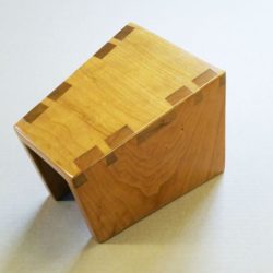 Dovetailed Footstool in Natural Cherry