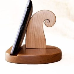 Tablet Stand in Natural Cherry