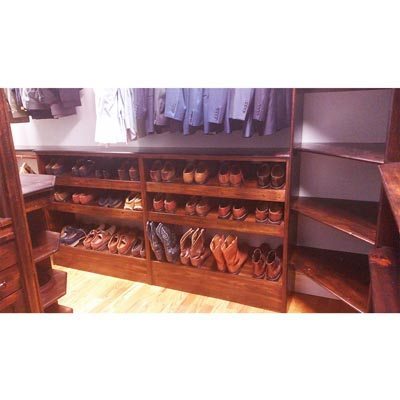 Master Closet in Rustic Pine
