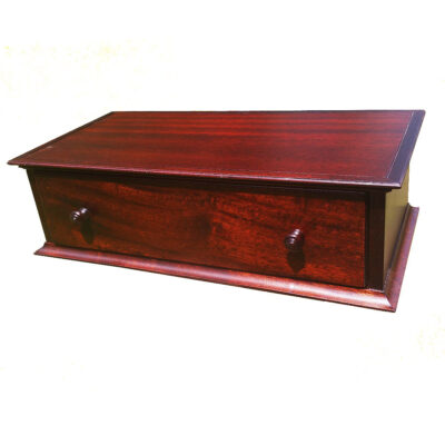 Monitor and TV Stand in Mahogany