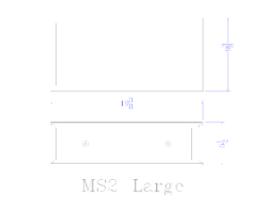 Large Size Special Low Monitor Stand - Dimensions