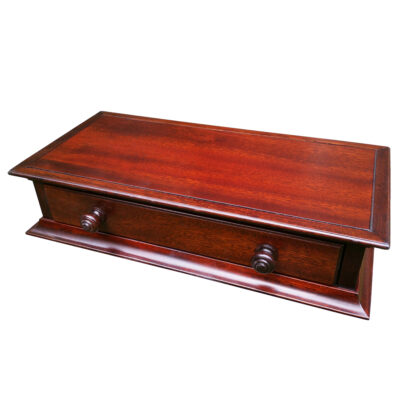 Special Low Monitor Stand in Dark Mahogany