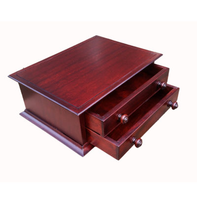 2 Drawer cabinet in Mahogany