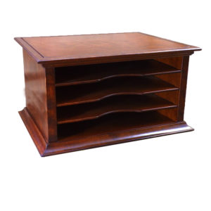Hardwood File sorter in Cherry with 4 Bays