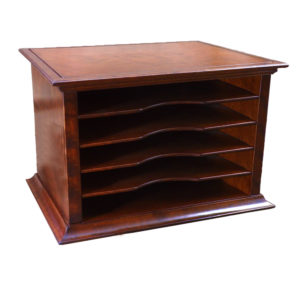 Hardwood File sorter in Cherry with 5 Bays