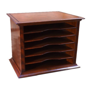 Hardwood File sorter in Cherry with 6 Bays