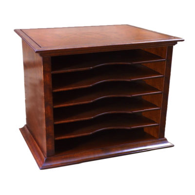 Hardwood File sorter in Cherry with 6 Bays