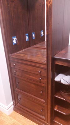 Jewelry Cabinet with Tray and Divided Drawers
