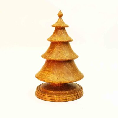 Turned Wooden  Christmas Tree in Spalted Cherry