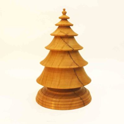 Turned Wooden Christmas Tree in Sugar Maple