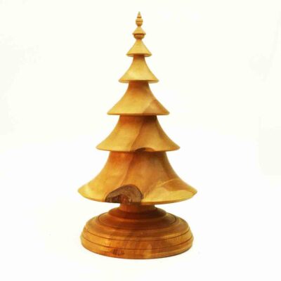 Turned Wooden Christmas Tree in Sugar Maple