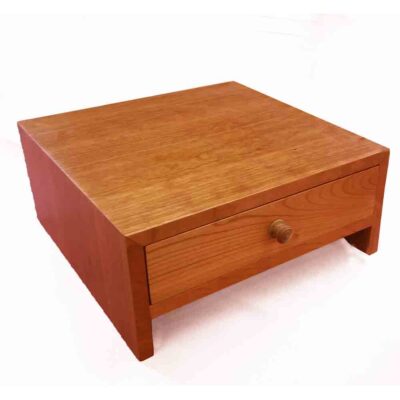 Contemporary Monitor Stand in Cherry Wood
