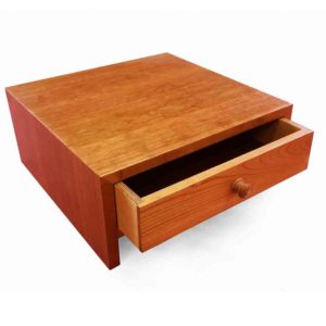 Contemporary Monitor Stand in Cherry Wood