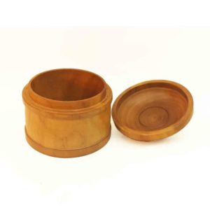 Lidded Box turned from Pear Wood