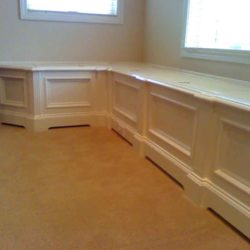 Baseboard Heat Concealed in Window Seat