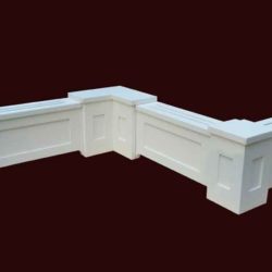 Custom Baseboard Heater Cover with Panels