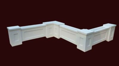 Custom Baseboard Heater Cover with Panels