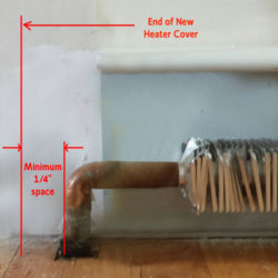 measure length of heater cover