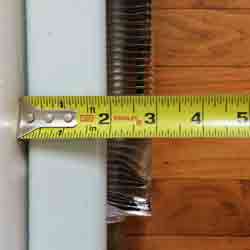 measure depth of existing metal heat cover