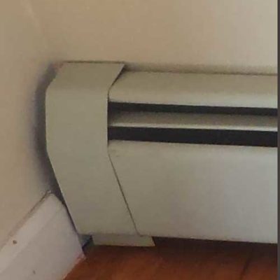 Typical Metal Baseboard Heater Cover