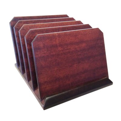 10 inch Hardwood Desktop folder sorter