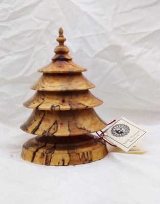 Turned Wood Christmas Tree