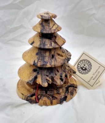 Wood Christmas Tree in Spalted Sugar Maple - Item 522