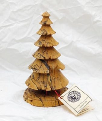 Turned Wood Christmas Tree