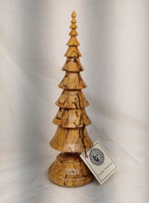 Wood Christmas Tree in Spalted Sugar Maple - Item 562